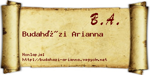 Budaházi Arianna névjegykártya